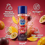 Mango & Passionfruit Flavoured Lube with ReAquav8 Technology – Water Based lube with Mango & Passionfruit Flavour - 4Oz