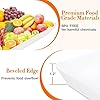 4 pcs Serving Tray for Entertaining, Serving Platters for Snacks, Fruit, Cookies, Dessert, Reusable Plastic Trays for Serving Food and Pantry Organization in Kitchen & for Parties