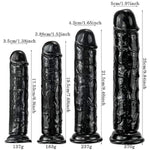 Black Dildo,8.5 Inch Big Dildo With Curved Shaft And Strong Suction Cup Base For Anal Play