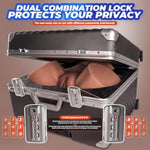 Discreet Sex Doll Male Masturbator With Luggage, Realistic Skin Texture Soft Female Big Ass & Pussy Adult Sex Toy With 2 Hole Deeper Vagina & Tight Anal, Torso Sex Dolls For Orgasm (Wheat)