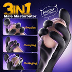 Male Sex Toys for Men Masturbators - Tentacle Penis Vibrator with 10 Flexible Clamping & 10 Powerful Vibrating Modes for Stroker Training Wrap, Male Masturbator Mens Adult Sex Toys for Gay Men Couples