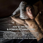 Adams Xl Vibrating Extension, Penis Sleeve Adds 3 Inches With Remote Control Vibration, Stretchy Ball Strap For Secure Fit, 10 Vibration Modes, Rechargeable Silicone, Couples Pleasure Toy
