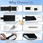 Sex Swing With 360° Spinning Ceiling Mount – Indoor Sling Set With Sturdy Stand & Extra-Wide Padded Seat For Couples (Pillow Extreme, Black)