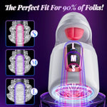 Sex Toys For Men Male Masturbator - Male Sex Toy With 10 Thrusting & 10 Real Tongue Licking Modes Blowjob Sex Machine Stroker For Training Stimulation Increase Endurance, Sex Toys For Men Pleasure