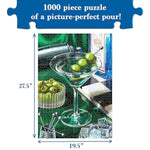 Jigsaw Puzzle 1000 Pieces - The Classic Martini, Cocktail Puzzle For Adults With Full-Size Poster, Vibrant Art, Brain-Boosting Fun For Adults, Gifts For Cocktail Lovers, Finished Size 27.5" X 19.5"