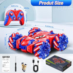 Spider Remote Control Car, 2.4Ghz Rc Cars With Headlight Double Sided Off-Road 360° Rotating Rechargeable Rc 4Wd Stunt Car Indoor Outdoor Spider Toys For Boys 4-6 5-7 8-13 Kids Gifts