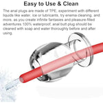 Hollow Anal Plug Vaginal Dilator Speculum, Tpe Transparent Anal Plug Anal Speculum Vaginal Stretcher Tunnel Anal Dilator Bdsm Enema Toys Sex Toys For Adult Men Women (2 Pcs Style B)