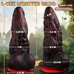 10 Inch Monster Huge Thick Dildo, 3 Inch Diameter Silicone Animal Giant Dildos With Strong Suction Cup For Hands Free Fun, Extra Thick Dildo Large Anal Dildos Anal Sex Toys For G-Spot & Anal Play