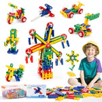 Stem Building Toys For Kids, Construction Building Blocks, Educational Toys For 3-5 4-8 5-7 6-8 Year Old, Creative Games, Engineering, Stem Kits, 208 Pcs