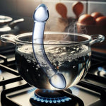 7.9 Inch Double-Ended Realistic G-Spot Dildo, Clear Glass Double-Sided Penis, Crystal Double-Headed Dildo Stick,Prostate Massager Anal Plug Toy,Adult Sex Masturbation Toys For Men Women Lesbians