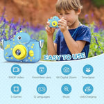 Kids Camera, Toys For Age 3-8 Year Old Boys, Stocking Stuffers For Kids, 1080P Hd Selfie Digital Video Camera For Toddlers For Son - Blue