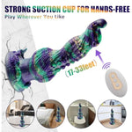 Thrusting Monster Dildo Vibrator Sex Toys,Vibrating Fantasy Tentacle Dog Knot Penis G-Spot Stimulator,Big Thick Silicone Anal Plug Prostate Massager With Remote Control & Suction Cup For Women Men