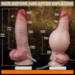 7.09 In Realistic Inflatable Squirting Dildo Ejaculating Dildo Silicone Dildo Adult Sex Toy Anal Butt Plug With Suction Cup Lifelike Female Dildo Suitable For Wemen Couple
