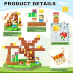 Magnetic Blocks Building Toys - Build Mine Magnet World Set Toddler Kids Sensory Toys For Boys & Girls Ages 3-5 5-7 8-12, 1'' Magnetic Cubes Game For Boys