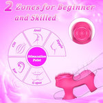 Finger Vibrator Women Sex Toys - Mini Vibrator Rose Toy With 5 Vibrating + 9 App Modes, Clitoral Nipple Stimulator With Two Vibration Zones, Adult Sex Toys Clitoral Vibrator For Women Couples