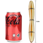 Glass Pleasure Wand Golden Crystal Anal Dildo Prostate Dildo G Spot Stimulation Masturbation Wand Double Dildo Prostate Plug Adult Sex Toy For Women
