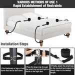 Sex Toys Bdsm Bondage Restraints Hogtie Set, 4 Adjustable Bed Restraints Door Hanging Swing Sex Straps Kit With Handcuffs Blindfold Tickler, Bondage Gear & Accessories For Adult Couples Sex Games