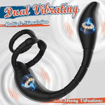 Prostate Massager Cock Ring Sex Toys For Men, Prostate Vibrator Male Prostate Toy With Dual Penis Ring, Vibrating Butt Plug Remote Control Cockring With Anal Plug Vibrator Bullet For Adult Couples