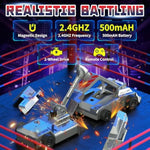 Remote Control Battle Robots, 2-Player Rc Fighting Toys For Kids Wireless Fighting Robots Stem Toys 2.4 Ghz Wireless Game Set Birthday Gifts For Boys And Girls Age 3+