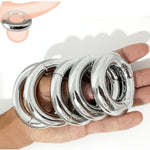 Male Penis Cock Ring Delay Head Glans Ring Stainless Steel Scrotum Ball Stretcher Weights Adult Sex Toys (Magnetic 45Mm Bold)