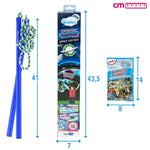 Giant Bubble Kit: Space - Incl. Wand, 2 Big Bubble Concentrate Pouches And 8 Glow-In-The-Dark Stickers | Outdoor Toy For Kids, Girls | Bubbles Made In The Usa - Space Kit