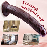 2.3" Diameter Extra Thick Silicone Realistic Black Dildo For Women Men Gay, 12 Inch Long Anal G-Spot Dildo With Suction Cup, Extra Wide Huge Girthy Giant Massive Real Dildos Strap On Sex Toy For Adult