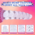 5.3 Inch Anal Dildo With Powerful Suction Cup, Small Anal Plug Dildos For Beginner, G-Spot Stimulation & Anal Training, Butt Plug Toys For Women & Men, Anal Trainer Sex Games - Gradient Pink