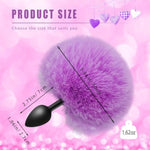 Rabbit Tail Anal Plug,Silicone Butt Plug,Anal Sex Toys For Men,Women And Beginners,Plug Anal For Couples,Butt Plugs For Cospaly (Small)