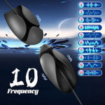 Urethral Vibrator, 2 In 1 Penis Plug 10 Vibration Modes Urethra Sound For Cock Prolonged Endurance, Male Urethral Stretcher Vibrator Male Sex Toys