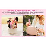 Discreet Mini Bullet Lipstick Vibrator With Sex Toy Storage - Personal Massagers For Women, Couples Sex Toys & Games, 2 In 1 Makeup Brush & G-Spot Clitoral Stimulator Tool Adult Sex Toys