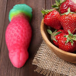 Soft Strawberry Butt Plug Anal Stretcher Prostate Massager Liquid Silicone Realistic Dildo G-Spot Stimulation Anal Sex Toys For Advanced Men Women Couple (M)