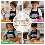 Kids Slime Apron with 2 Pockets for Slime Making, Painting & DIY Crafts