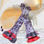 Squirting Horse Dildo Soft Safe Silicone Realistic Ejaculating Dildo Strong Suction Cup 9.8 Inch Thick Animal Dildos Xl Fake Penis Large Butt Plug Adult Toy For Women Gay Couples Man Anal Play(A)