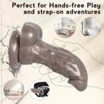 Sex Toys Dildo 6.89 Inch Huge Thick Dildo, Balck Gold Monster Dragon Realistic Dildos With Strong Suction Cup For Hands-Free And Anal Play, G-Spot Adult Toys For Women And Men