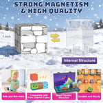 Magnetic Blocks With Storage Case, 1 Inch Magnetic Building Blocks For Kids, Stacking Mine Block, Montessori Sensory Constructions Toys For Boys Girls Age 3 4 5 6 7 8 9 10 Christmas Birthday Gifts