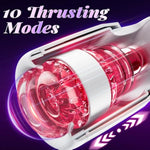 Sex Toys For Men Male Masturbator - Male Sex Toy With 10 Thrusting & 10 Real Tongue Licking Modes Blowjob Sex Machine Stroker For Training Stimulation Increase Endurance, Sex Toys For Men Pleasure
