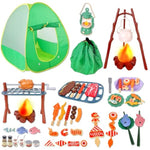 Kids Camping Set With Play Tent,Campfire,Lantern,Indoor Outdoor Camping Set With Pop Up Play Tent,Camping Toys Play Set For Kids 3 4 5 Year Old,Toddler Toys
