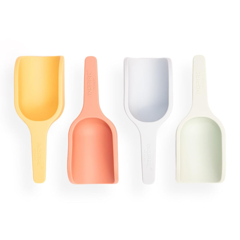 4 X Mini Silicone Scoops Perfect For Sensory Playtray Sensory Bin Accessori