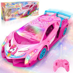 Unicorn Rc Car For Girls, Rainbow Glow & Drift Wing Remote Control Car,2.4Ghz Rc Cars 1:18 Scale,Kids Toys Age 3 4 5 6 7 8 9 10 11 12,Girls Birthday Gifts,Christmas Basket Stuffers For Kids Age 3-12