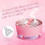 Anal Dildo Anal Sex Toy,Skin-Like Liquid Silicone Anal Plug Trainer For Comfortable Long-Term Wear,Comfortable Curved Ergonomics With Flared Suction Cup Base,Women Men Adult Toys (Pink)