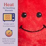 Microwavable & Weighted Stuffed Animals, Tomato- Heated Stuffed Animal Plushie For Warmth & Comfort - Cute Soft Plush Toys For Adults & Children (Boys, Girls, Babies & Toddlers)