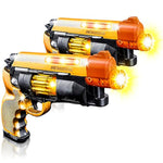 Blade Runner Toy Pistol Set - 2 Light Up Toy Guns With Leds & Sound Effects, Safe Pretend Play Pistols For Kids, Fun Light-Up Toy Guns For Boys & Girls With Batteries Included