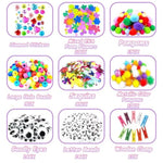 2000 Piece DIY Arts and Crafts Supplies Kit for Kids