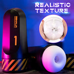 Male Masturbators Sex Toy For Men - Vibrating Male Sex Toys With 5 Powerful Vibrations, 3D Realistic Sleeve Male Sex Toy Hands Free Masturbators