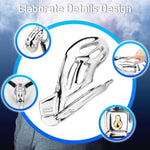 Penis Cage Sex Toys Male Chastity Cage With Invisible Lock And Belt Metal Cock Cage For Man Penis Restraints Stainless Steel Chastity Device Hollowed Out And Breathable (1.9In,A)