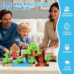 Magnetic Blocks 100Pcs Building Blocks For Kids, Magnetic Tiles Build World Set, Magnetic Cubes Toys Games Christmas Birthday Gifts For Boys Girls Ages 4 5 6 7 8 9