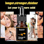 Enlarge And Permanent Thickening Growth Men Energy Massage Essential Oil For Sex, Increase Dick Liquid For Health Care, Lateness Performance,Strength (10Ml)