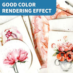 120 Sheets Watercolor Paper, 6 Sizes, 140 lb 300 GSM Cold Press