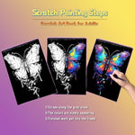 Adult Rainbow Scratch Painting Art Set for Animal Lovers, 10PCS A4 Size Scratch Art Book with Tools