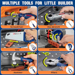 Kids Tool Bench Set With Electric Drill And Realistic Tools, Construction Workbench Playset Toy For Toddler 3-5, Easy Set Up, Kids Boy Toys, Birthday Gifts For Boys Age 2 3 4 5 Year Old